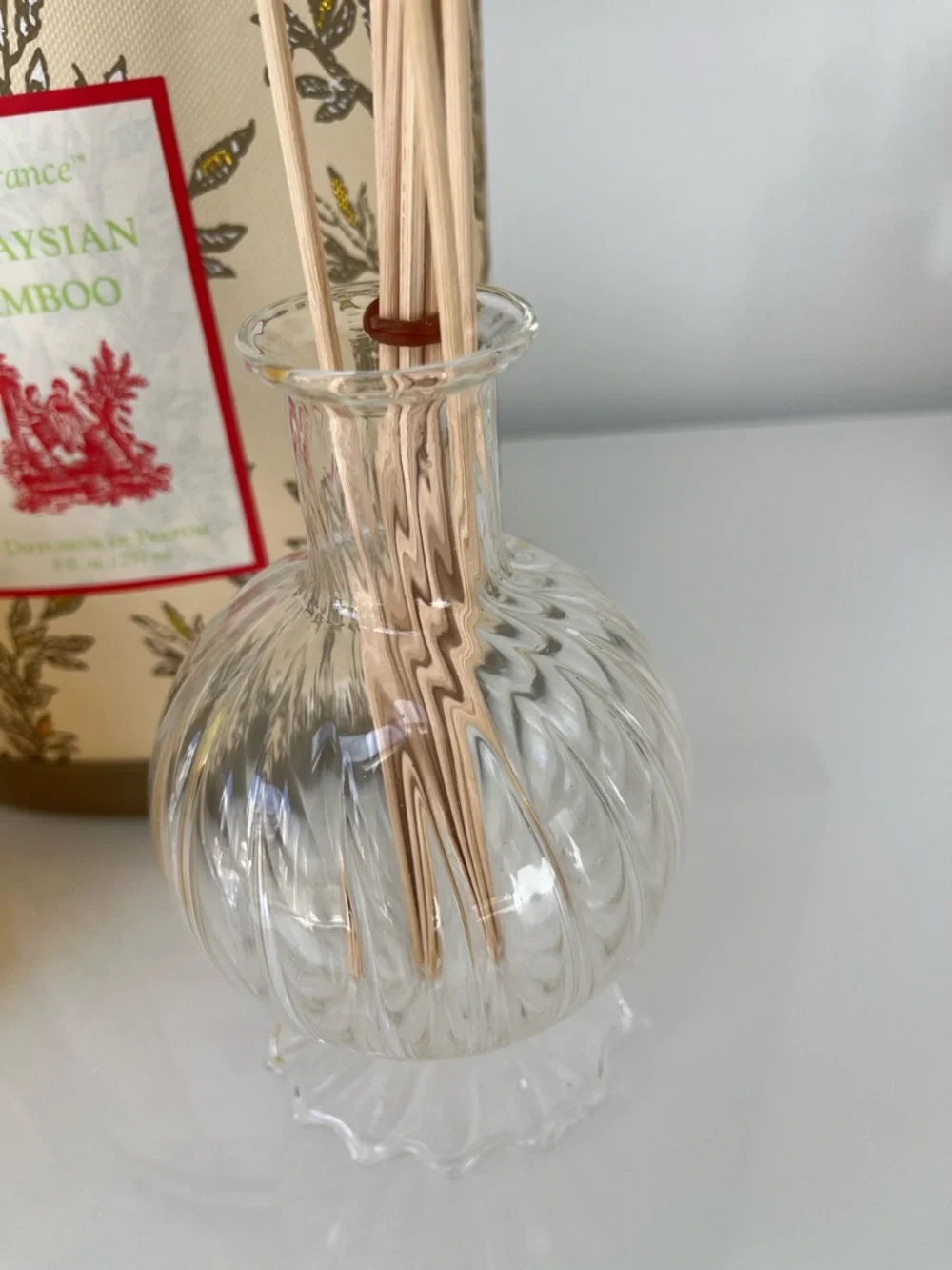 Malaysian Bamboo Classic Toile Diffuseur Set retail $72.50